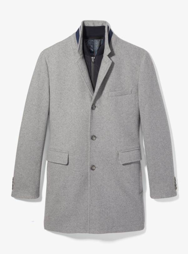 Panske Kabáty Michael Kors 2-in-1 Woven Siva - Oblecenie Michael Kors Sleva | UDZRL-2654